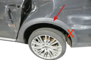 VW Passat 3C B7 NUR Zierleiste Leiste Abdeckung Kotflügel hinten links Alltrack - Bild 1