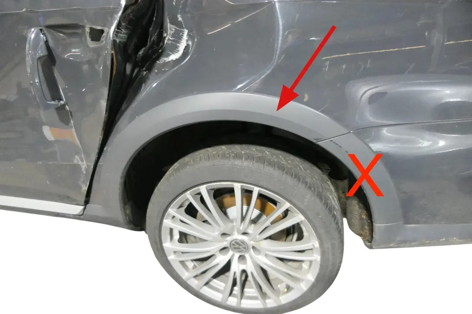 VW Passat 3C B7 NUR Zierleiste Leiste Abdeckung Kotflügel hinten links Alltrack - Bild 1