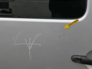 VW Caddy 3 2k Tür hinten rechts silber LA7W Schiebetür mit Scheibe - Bild 11