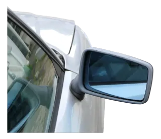 Audi 80 mechanisch manueller Spiegel Außenspiegel rechts mit Glas schwarz 893857 - Bild 2