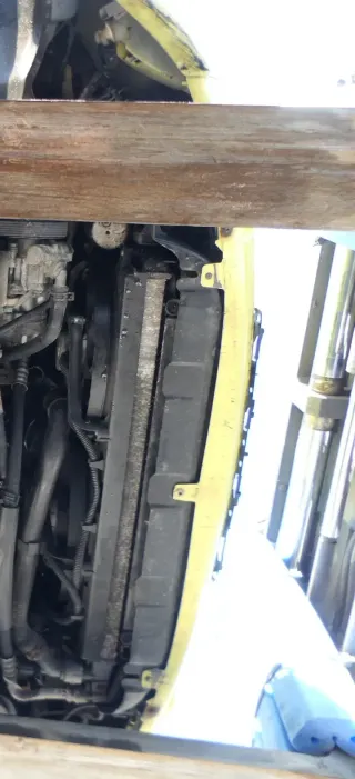 New Beetle 9C Stoßstange vorne Stoßfänger vorn gelb LD1B mit Nebelscheinwerfer - Bild 12