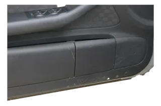 1x A6 4B Türverkleidung Verkleidung Tür vorne links schwarz Griff Hebel Abdeckun - Bild 6