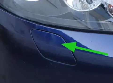 VW Golf Plus 6 5M Düse Scheinwerferreinigungsanlage SWR Kappe blau LD5Q rechts