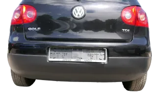 VW Golf 5 1K Limousine Stoßstange hinten Heckstoßstange schwarz LC9Z m - Bild 1
