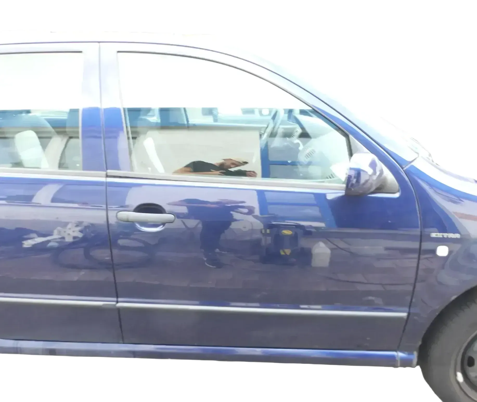 Skoda Fabia 6Y Kombi Limousine Tür vorne rechts Beifahrertür blau LF5U - Bild 1
