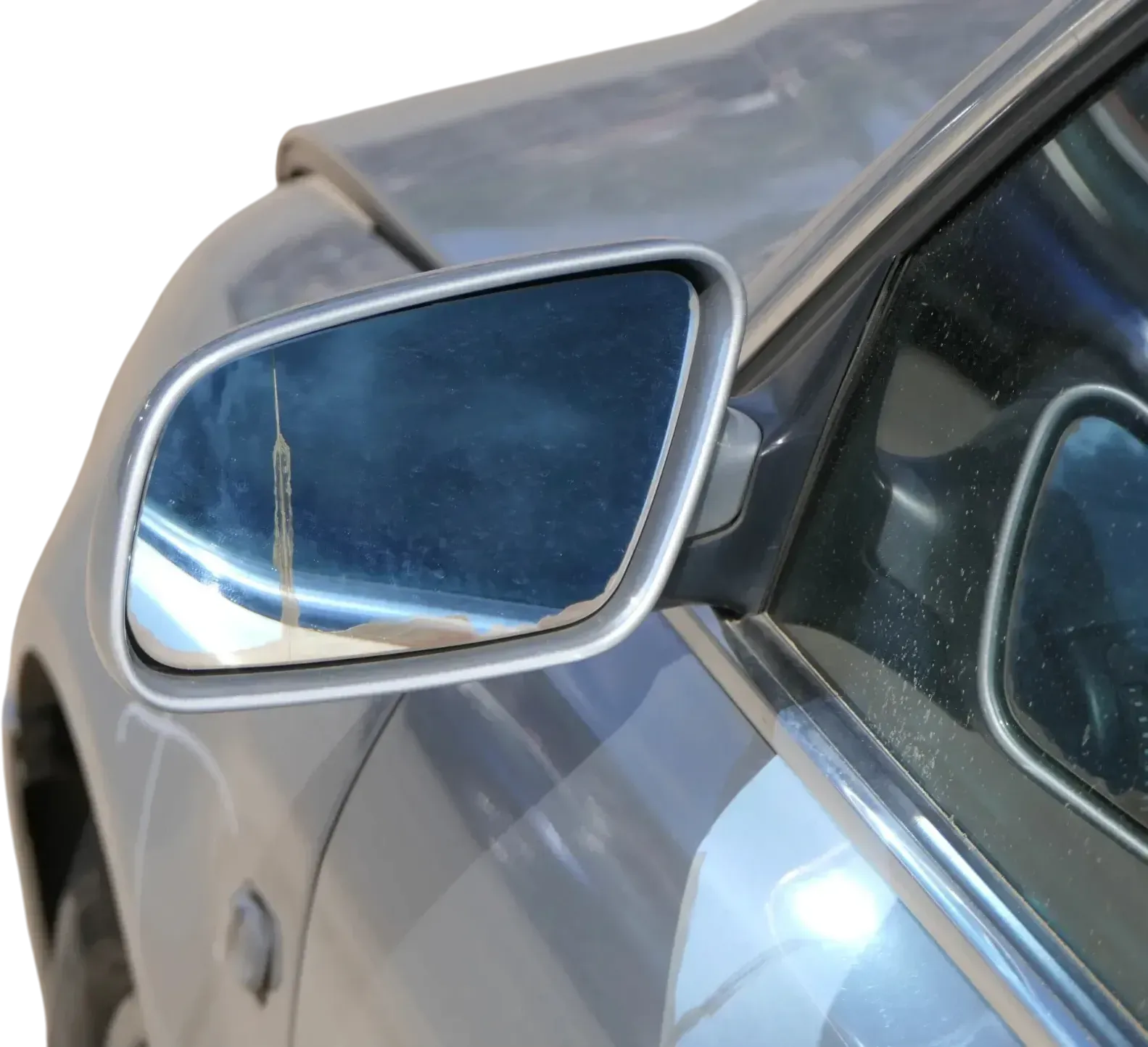 Audi A4 B5 Spiegel Außenspiegel links elektrisch Facelift Glas silber LY7W grau - Bild 1