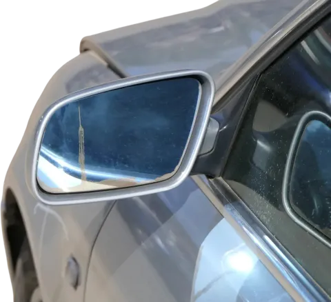 Audi A4 B5 Spiegel Außenspiegel links elektrisch Facelift Glas silber LY7W grau