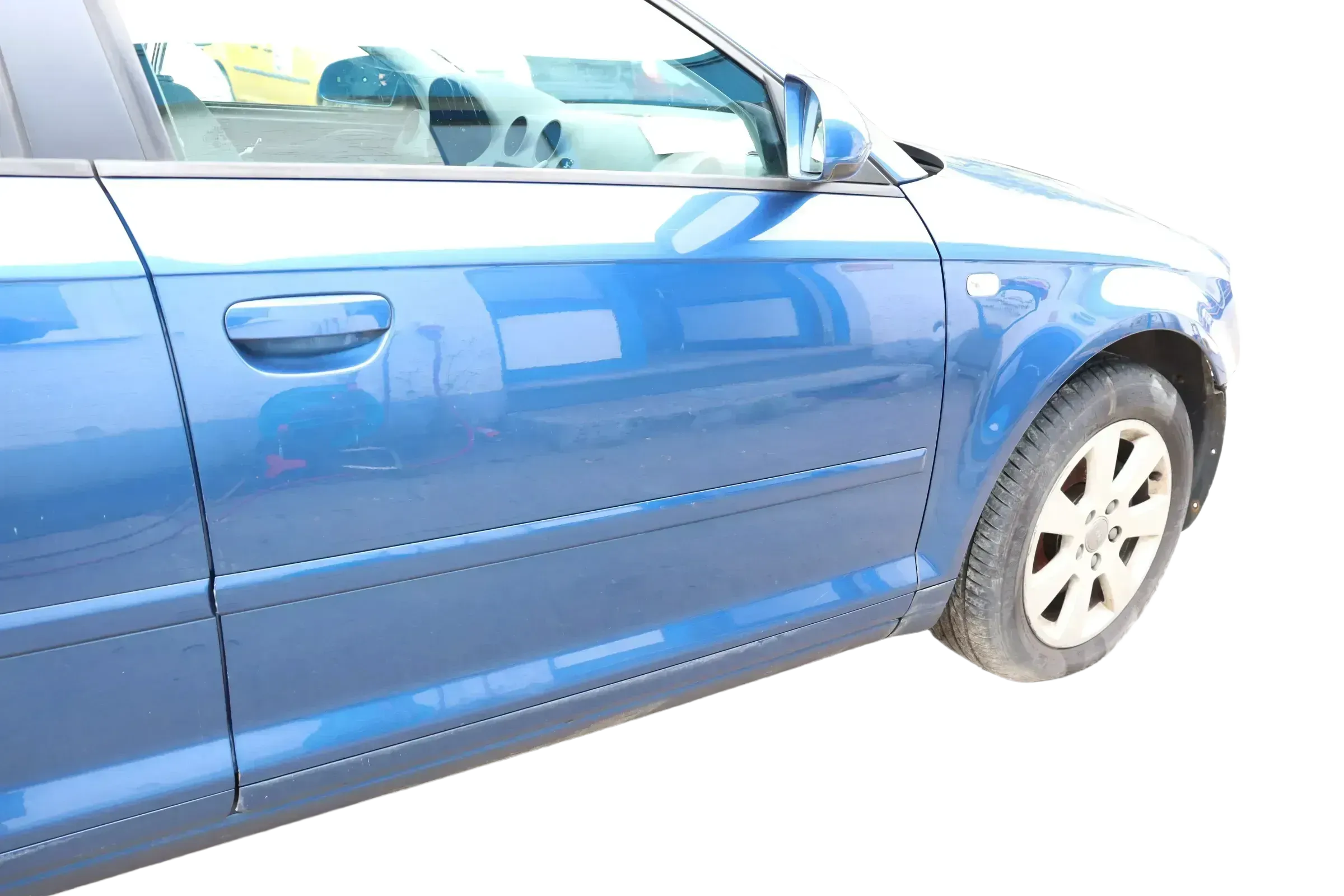 Audi A3 8P 4/5 Türer Tür vorne rechts Beifahrertür Türblatt blau LZ5C mauritiusb - Bild 1