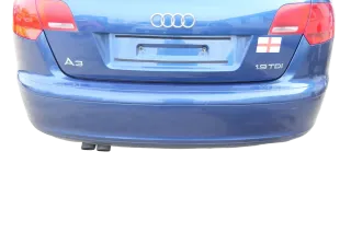 Audi A3 8P Stoßstange Stoßfänger hinten 4/5-Türer blau LZ5C - Bild 1