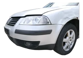 VW Passat 3BG Stoßstange vorne Frontstoßstange Stoßfänger silber LA7W + Gitter - Bild 7