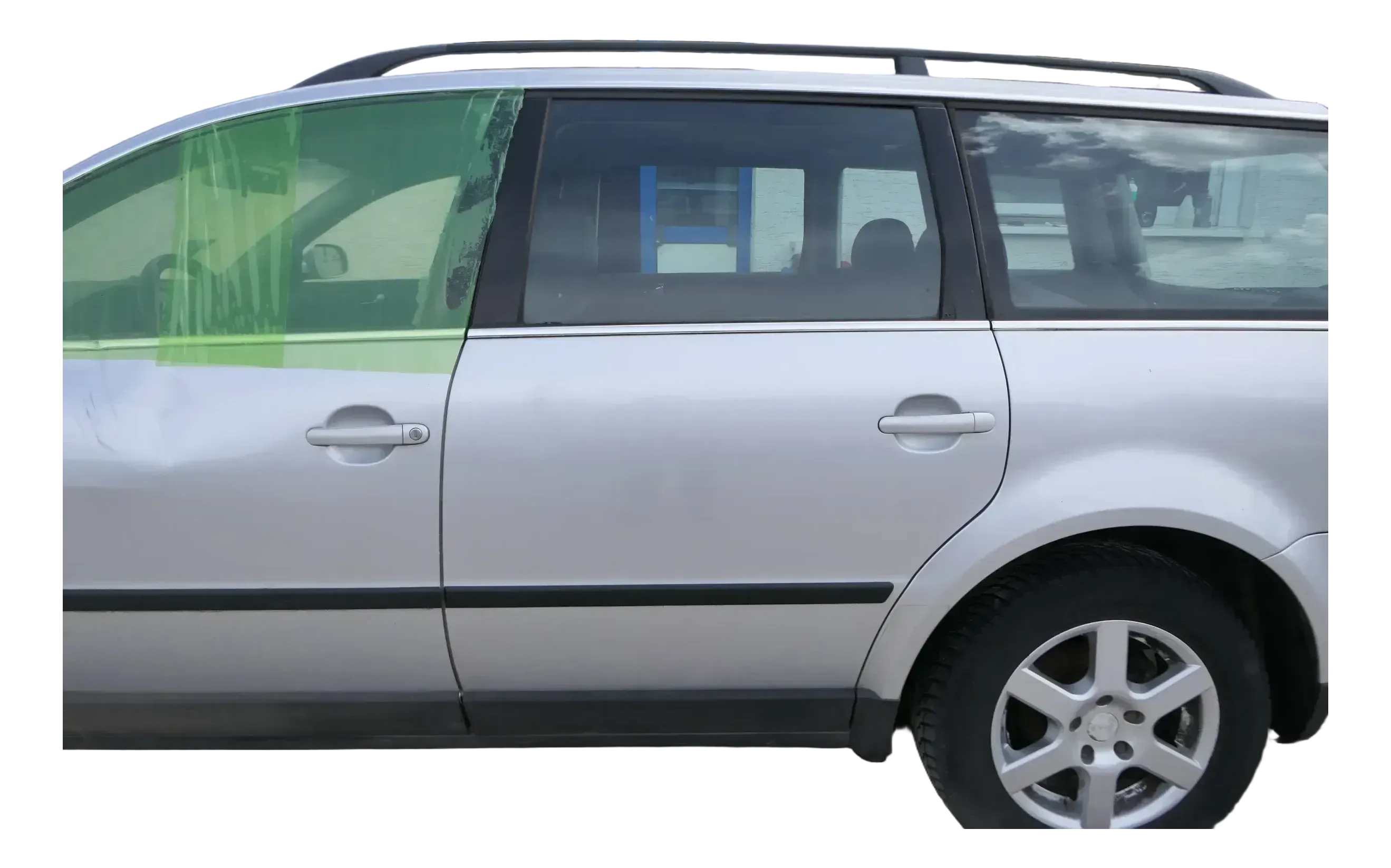 VW Passat 3B 3BG 3B6 Kombi Variant Tür hinten links silber LA7W reflexsilber - Bild 1