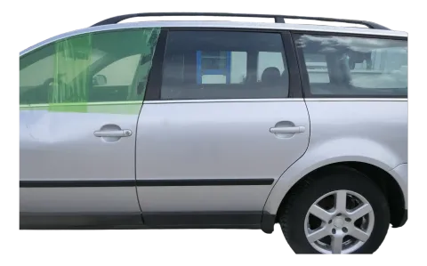 VW Passat 3B 3BG 3B6 Kombi Variant Tür hinten links silber LA7W reflexsilber