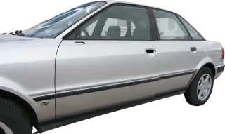 Audi 80 90 Tür vorne links Fahrertür Rahmen Türblatt grau LY7T -ohne Anbauteile - Bild 3