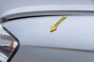Audi A4 8E B7 Kotflügel vorne links silber LY7W - Bild 3