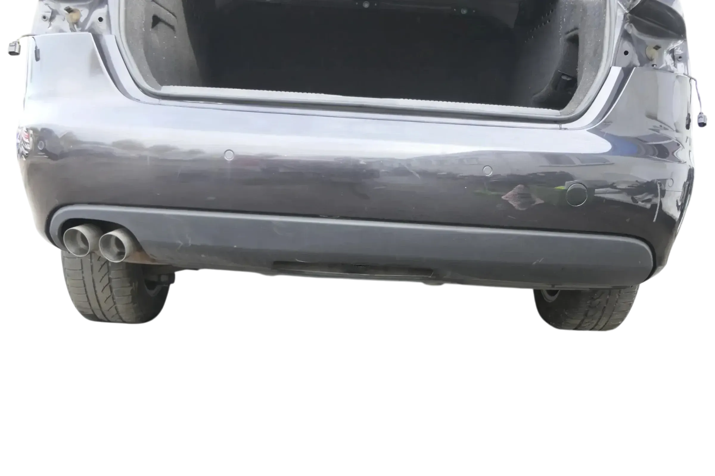Audi A4 8K B8 Limousine Stoßstange hinten Heckstoßstange grau braun LZ7L PDC - Bild 1