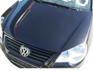 VW Polo 9N3 Cross Motorhaube KLappe vorne schwarz LC9Z Haube - Bild 12