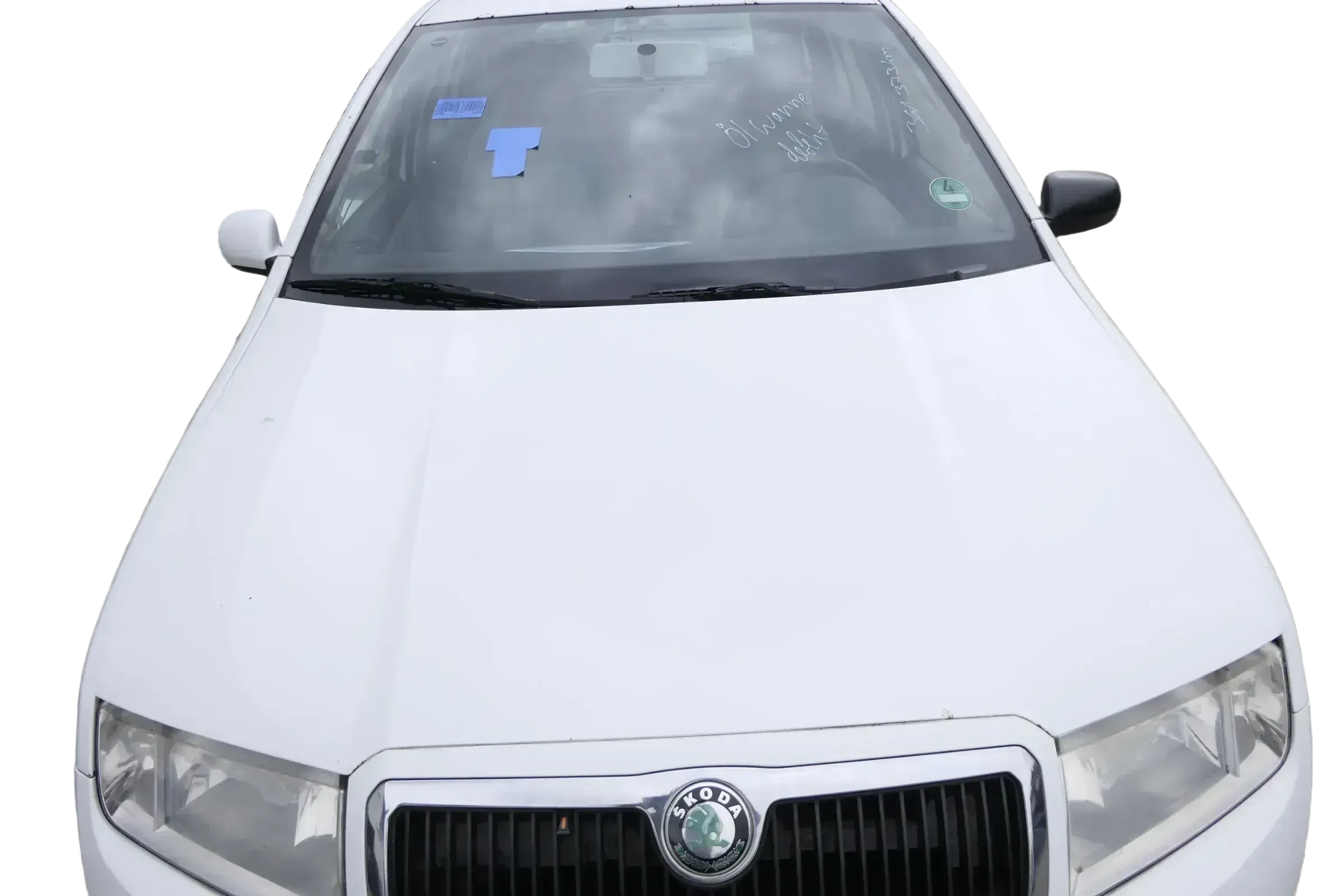 Skoda Fabia 6Y Motorhaube Klappe vorne weiß LF9E mit Grill vorn - Bild 1