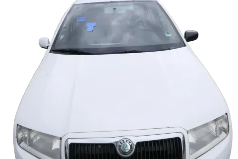 Skoda Fabia 6Y Motorhaube Klappe vorne weiß LF9E mit Grill vorn