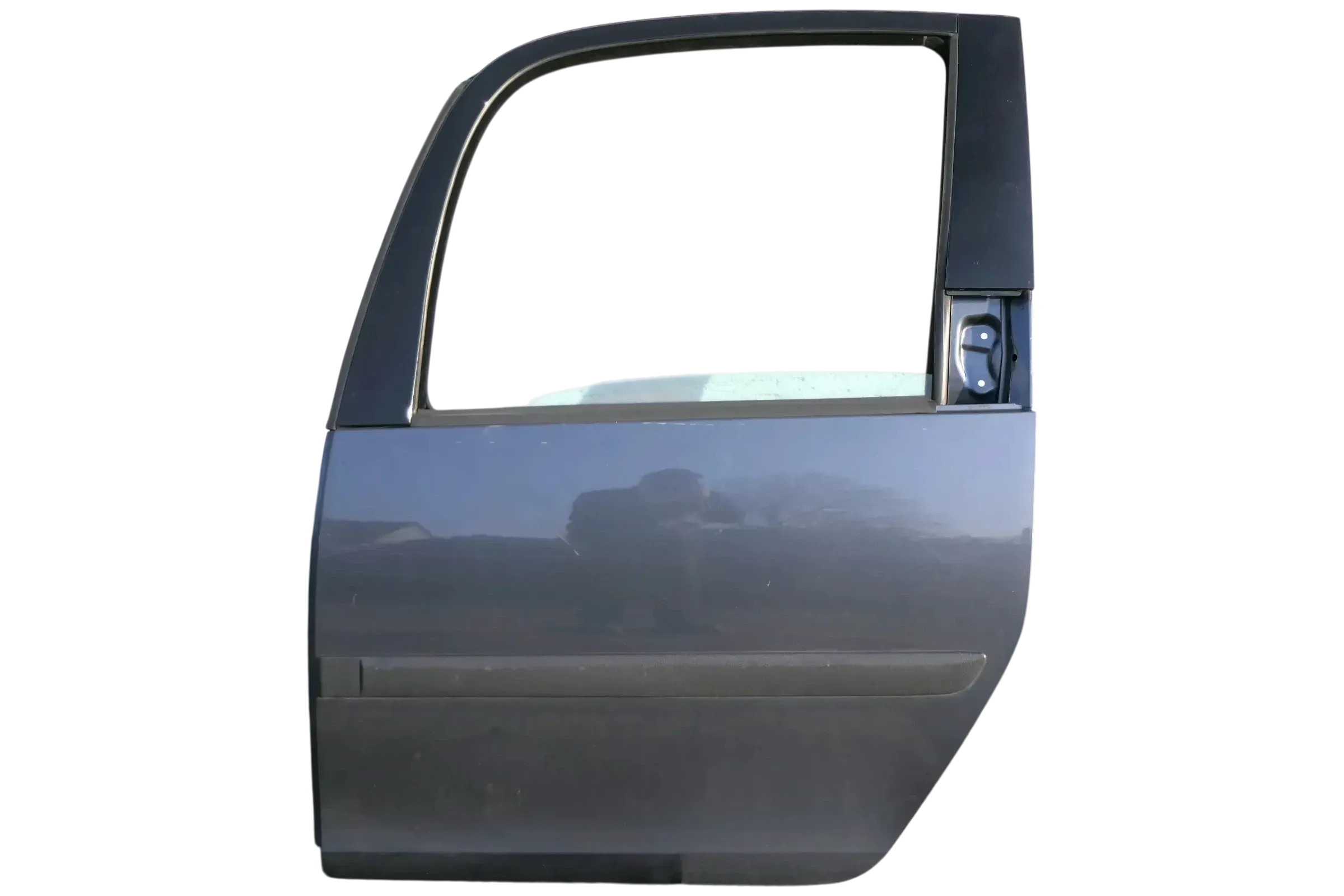 Skoda Roomster 5J Tür hinten links grau 9153 (ohne Anbauteile - mit Scheibe) - Bild 1