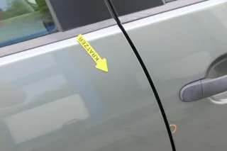 Golf 5 V 1K Tür Türrahmen hinten rechts 4/5-Türer grau grün LA6Q -ohneAnbautei - Bild 2