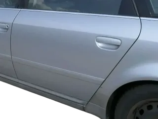 Audi A6 4B C5 Tür Türblatt hinten links nur Türblatt silber LY7W -ohneAnbauteile - Bild 2