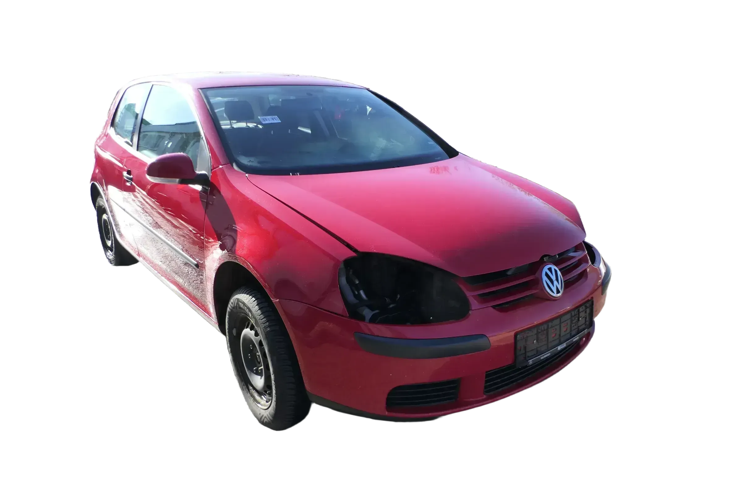 VW Golf 5 1K V Stoßstange vorne Frontoßstange Stoßfänger rot LY3D - Bild 1