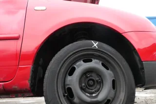 VW Lupo Kotflügel vorne rechts rot LP3G - Bild 3