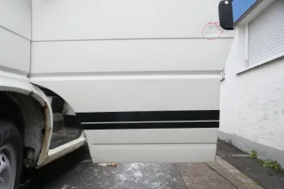 VW T4 Tür vorne links Fahrertür Caravelle Multiavan weiß R902 -ohne Anbaute - Bild 8