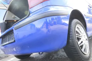 VW Polo 6N2 Stoßstange hinten Heckstoßstange Stoßfänger blau LA5C surf - Bild 2