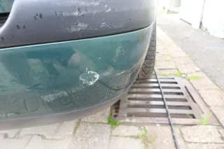 VW Golf 4 Bora Kombi Stoßstange hinten Heckstoßstange Stoßfänger grün LC6M - Bild 8