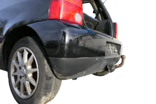 VW Lupo Stoßstange hinten Heckstoßstange Stoßfänger schwarz L041 - Bild 4