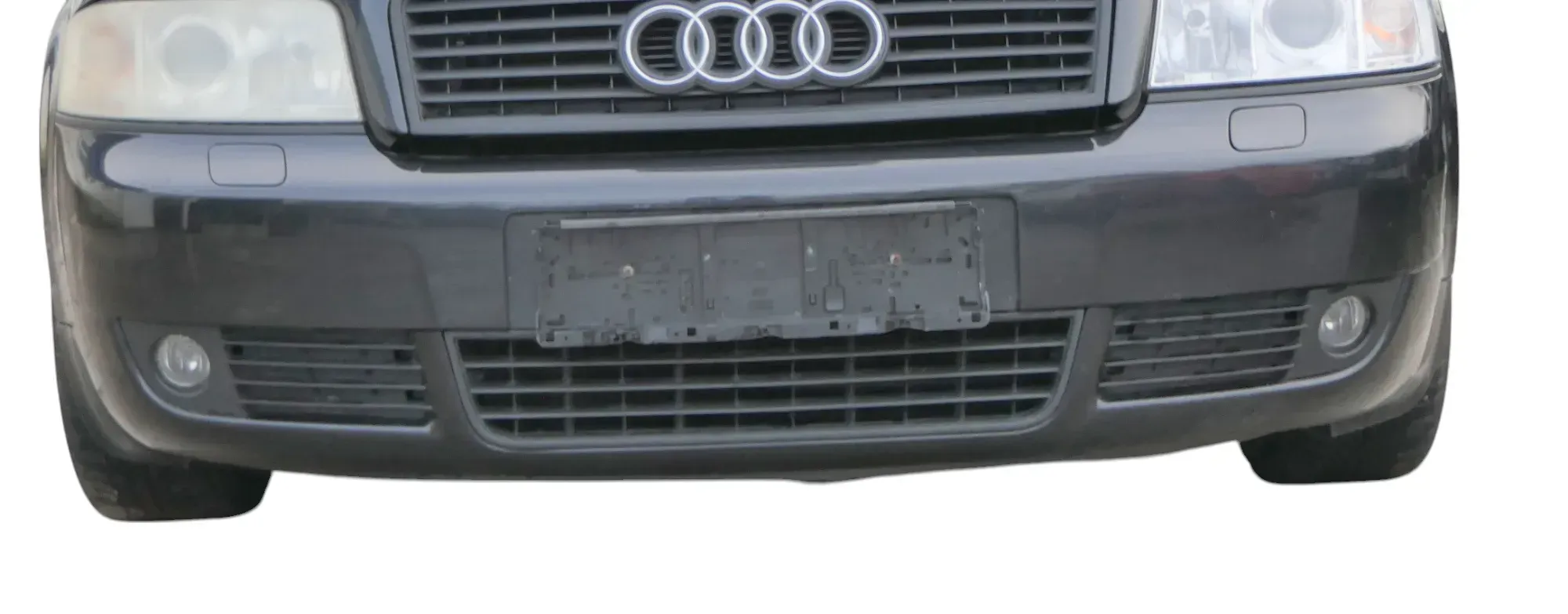 Audi A6 4B Frontstoßstange Stoßstange vorne Stoßfänger schwarz LZ9W Facelift SWR - Bild 1