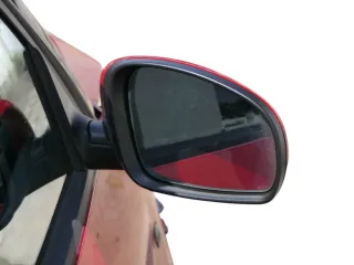 Skoda Fabia 5J mechanisch Spiegel Außenspiegel rechts mit Glas rot LF3K - Bild 5