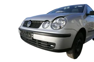 VW Polo 9N Stoßstange Frontstoßstange vorne silber LA7W - Bild 9