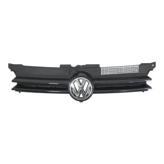 VW Golf 4 Grill Kühlergrill mit VW Zeichen Logo blau LC5M - Bild 1