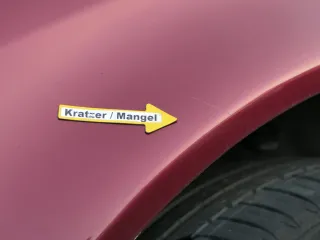 Audi A6 4B Kotflügel vorne links rot LZ3L (bis ca.Mitte 2001 passend   - DELLE - Bild 10