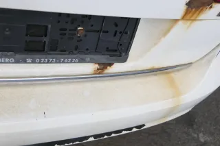 VW Passat 3C Kombi Stoßstange hinten Heckstoßstange Stoßfänger weiß LB9A - Bild 4