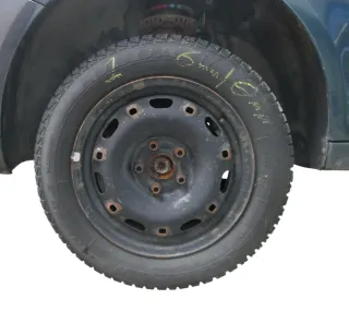 4x Polo 6R 9N Ibiza Felgen 185/60 R14 T Winterreifen M+S 6jx15 ET38 Reifen 6-8mm - Bild 1
