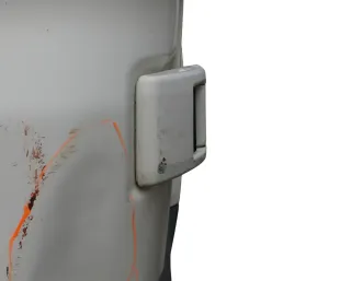 1x VW T% Scharniere für Tür für Flügeltür rechts hinten unten weiß - Bild 1