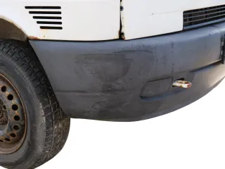 VW T4 kurze Version Stoßstange Frontstoßstange vorne schwarz AC-0 7D0807221 Spoi - Bild 3