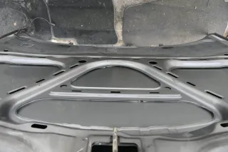 VW Passat 3BG Motorhaube Klappe vorne vorn Haube grau LD7W - Delle - Bild 3