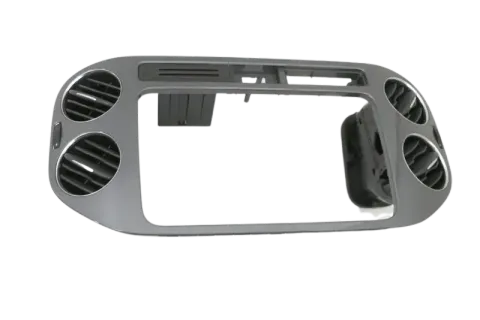 VW Tiguan 5N Mittelkonsole Verkleidung um Navi Lüftungsdü 5N0858069J schwarz/alu