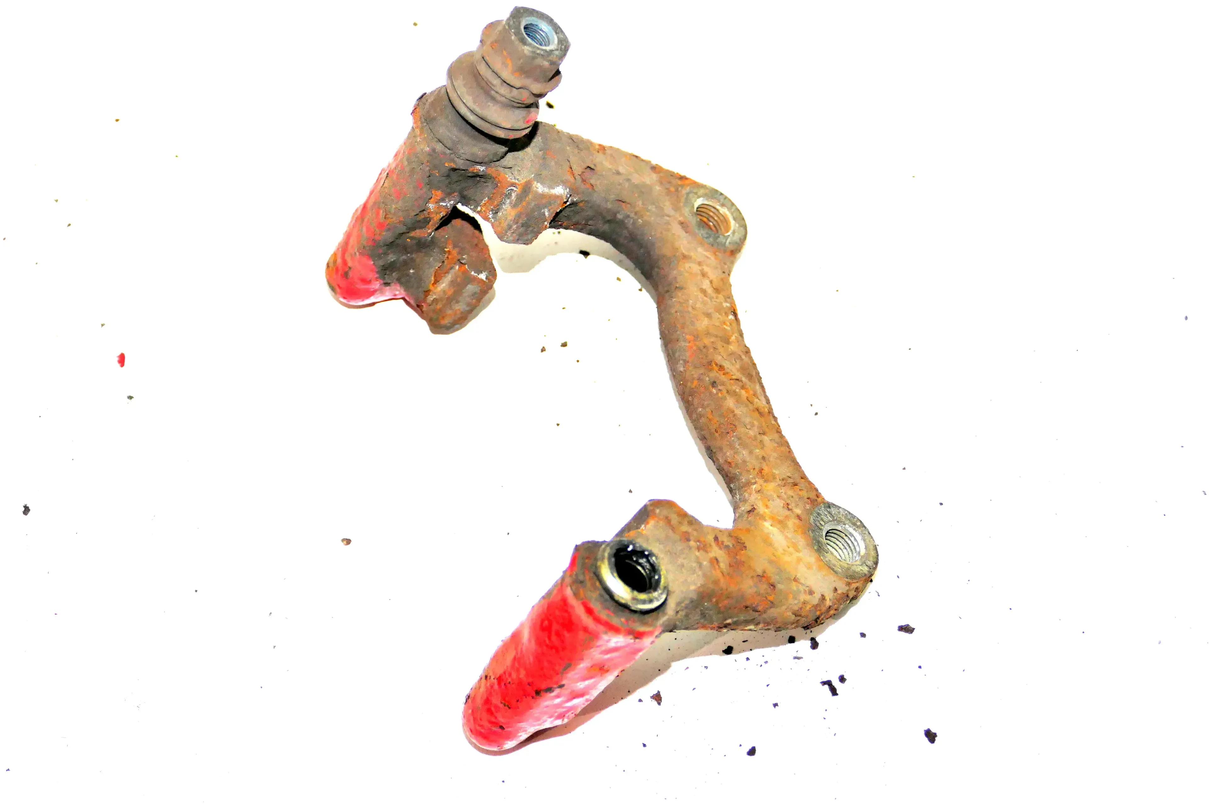 VW Polo 6N2 Bremssattel Halter Lucas links hinten 6N0615425A TDI 1,4+ 1,6 16V - Bild 1
