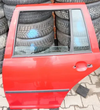 VW Golf 4 Bora Tür hinten links nur Kombi / Variant rot LY3D - Bild 4