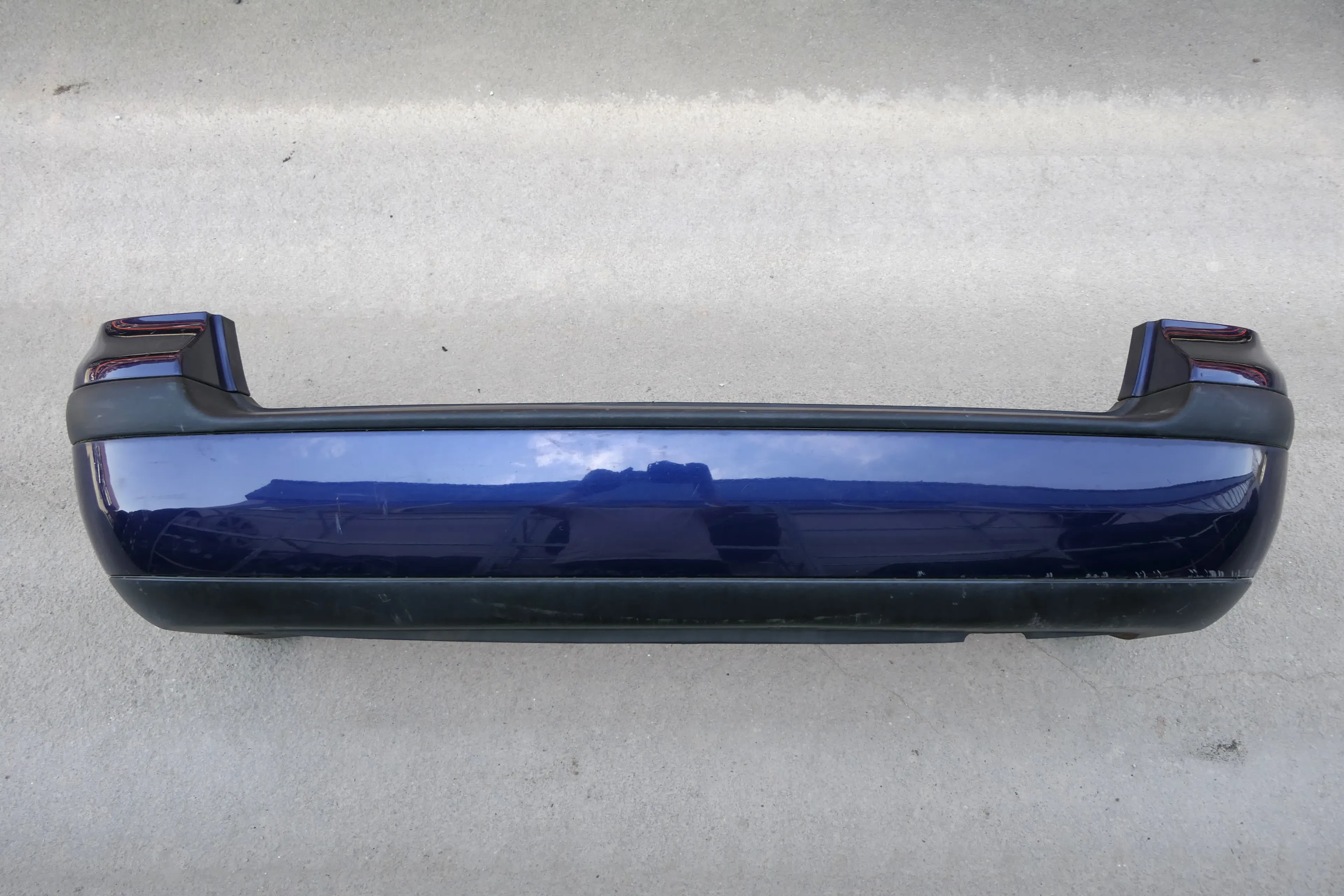 VW Golf 4 Bora Kombi Stoßstange hinten Heckstoßstange Stoßfänger blau LB5N indi - Bild 1