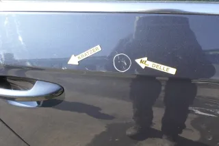 VW Passat 3C Kombi Variant Tür hinten rechts blau grau LC5F ohneAnbauteile - Bild 3