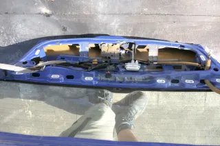 VW Polo 6N2 Heckklappe Klappe hinten Kofferraumklappe blau LA5C - ohne Anbaute - Bild 2