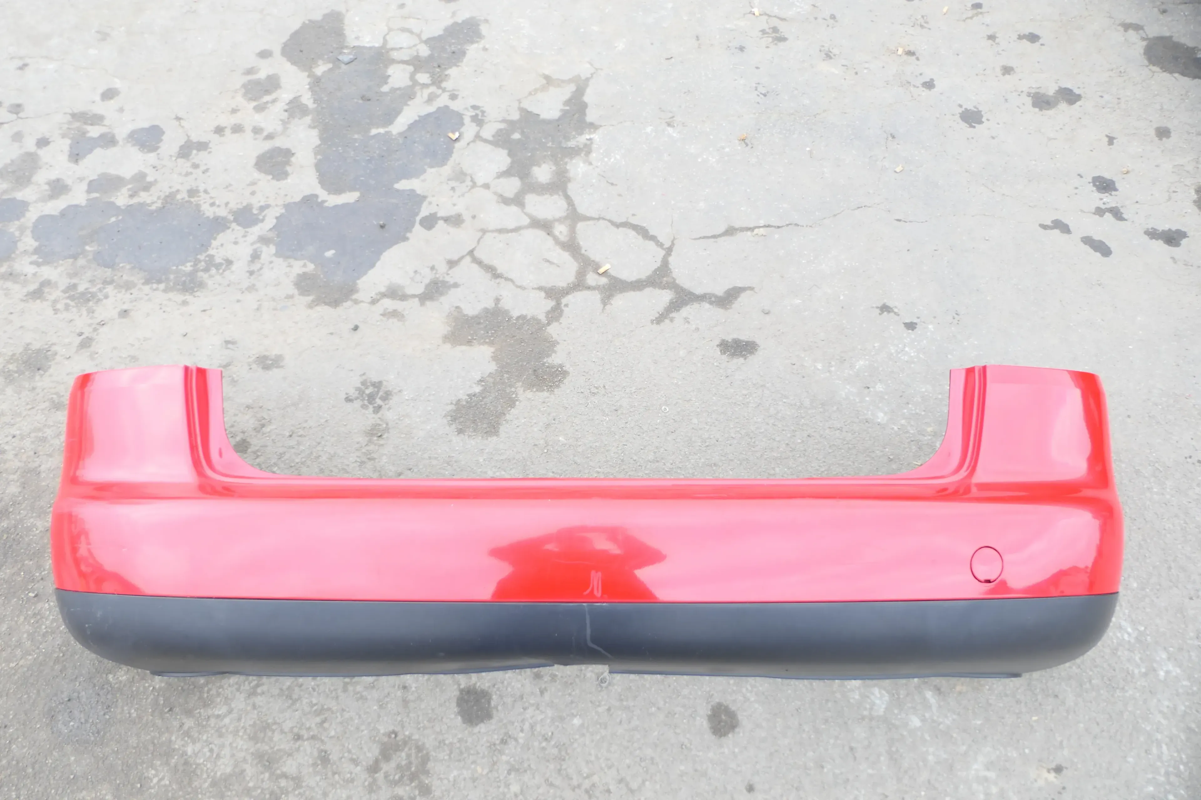 VW Touran 1T Stoßstange hinten Heckstoßstange Stoßfänger rot LY3D Tornadorot - Bild 1