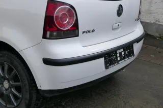 VW Polo 9N 9N3 Stoßstange Heckstoßstange hinten weiß LB9A - Bild 6