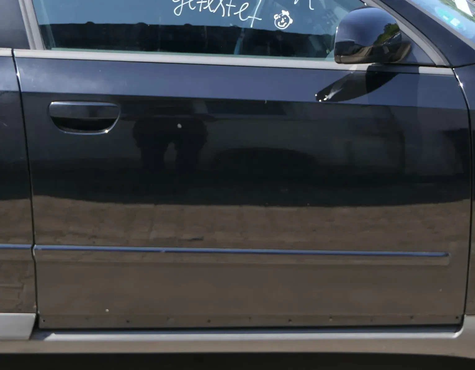 Audi A4 B6 8E nur Türblatt vorne rechts Beifahrertür schwarz LY9B Kombi+Limo Tür - Bild 1